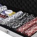 Costway New 500 Chips Poker Dice Chip Set Texas Hold'em Cards W/ Silver Aluminum Case   